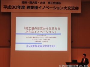 N0017 20181129 尼崎・東大阪・大津の3商工会議所連携事業 異業種イノベーション大交流会にて登壇させて頂きました。