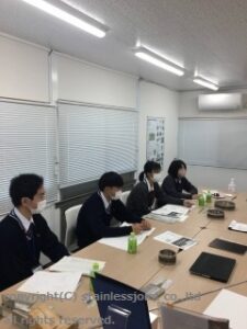 N0038 20201030 兵庫県立尼崎高等学校よりインターンシップを受け入れました。16